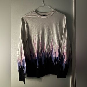 Multi-color flame long sleeve